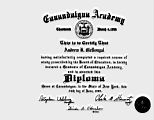 Andy McDougal; High School Diploma documents